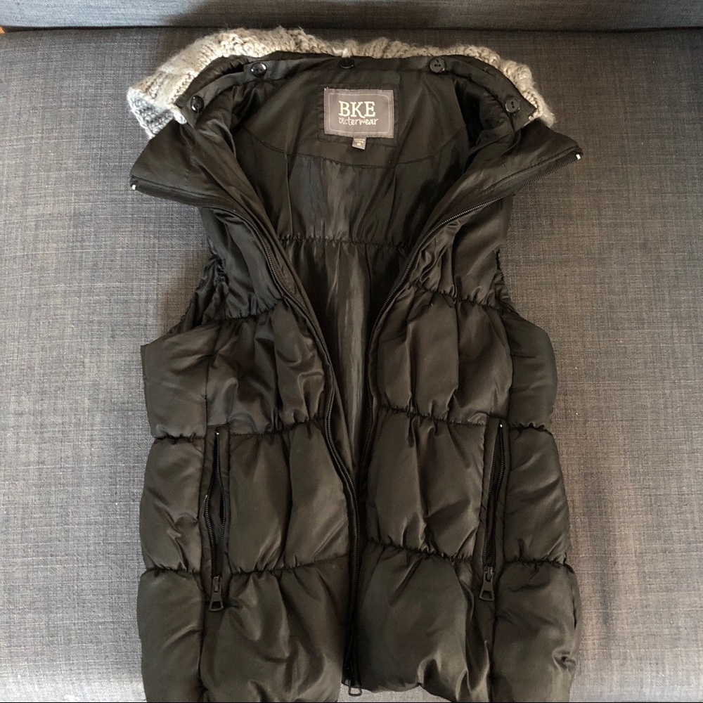 BKE Black Puffer Vest
